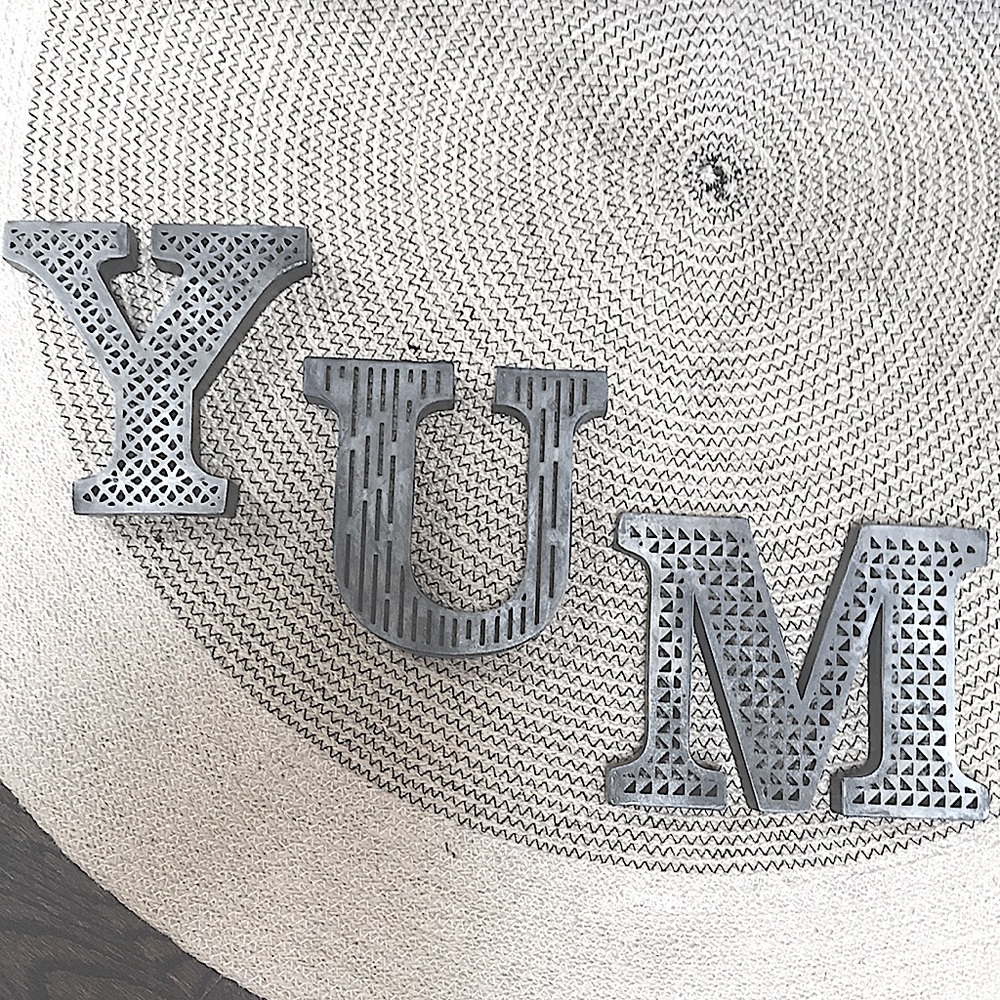 YUM Industrial Metal wall decor